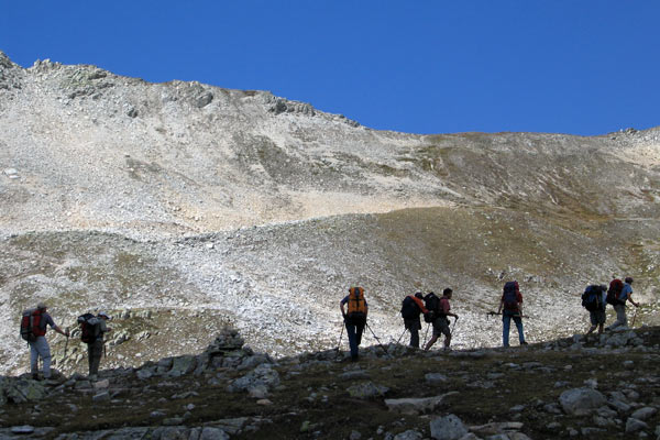 Aufstieg zum Pas de Boeuf (2817m)