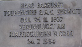 Gedenktafel Hans Barkusky